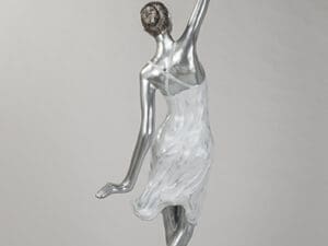 Silver White Woman Floor Lamp1