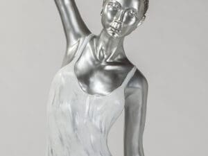 Silver White Woman Floor Lamp2