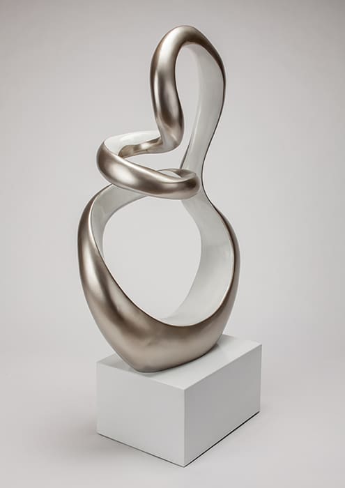 Artmax Silver White Sculpture