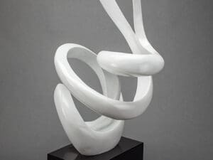 Artmax White Loops Sculpture1