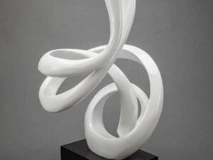 Artmax White Loops Sculpture2
