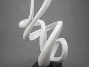Artmax White Loops Sculpture3