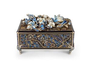 Jay Strongwater Genevieve Floral Chest