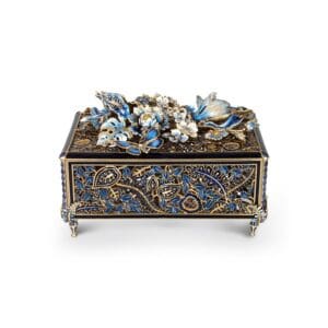 Jay Strongwater Genevieve Floral Chest