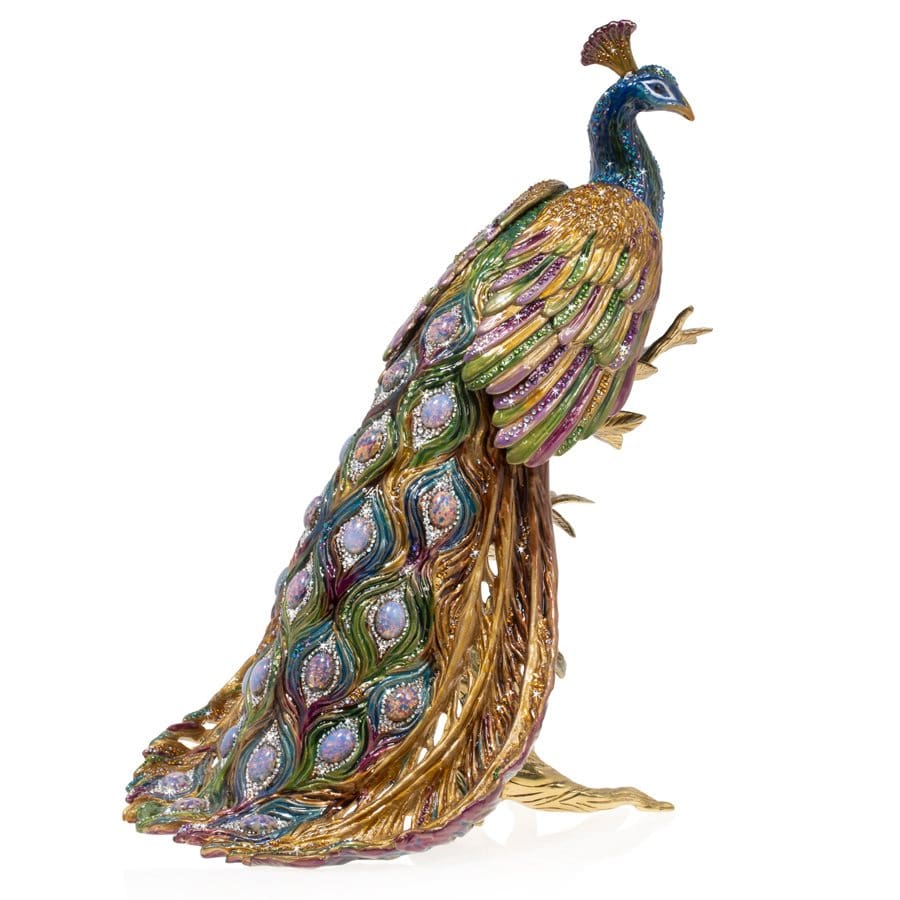https://uniquefurniture.us/wp-content/uploads/2020/10/Jay-Strongwater-Peabody-Peacock-On-Branch.jpg