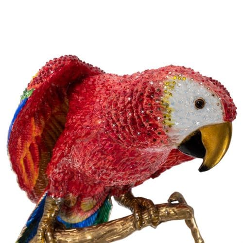 Jay Strongwater Skylar Macaw Figurine