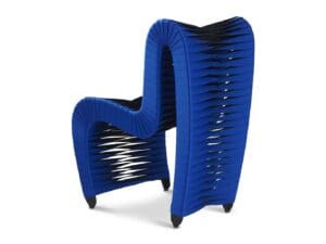 Seat Belt Dining Chair Blue Black2