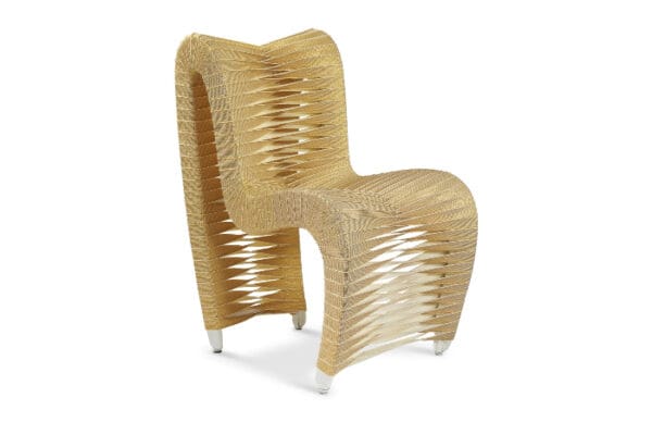 Seat Belt Dining Chair Gold