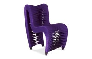 Seat Belt Dining Chair Purple