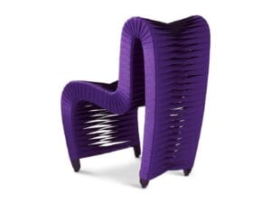 Seat Belt Dining Chair Purple2 Seat Belt Dining Chair Purple2
