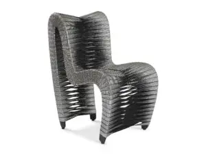 Seat Belt Dining Chair Silver