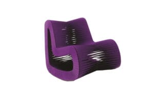 Seat Belt Rocking Chair Purple