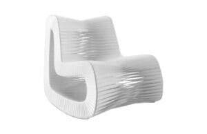 Seat Belt Rocking Chair White