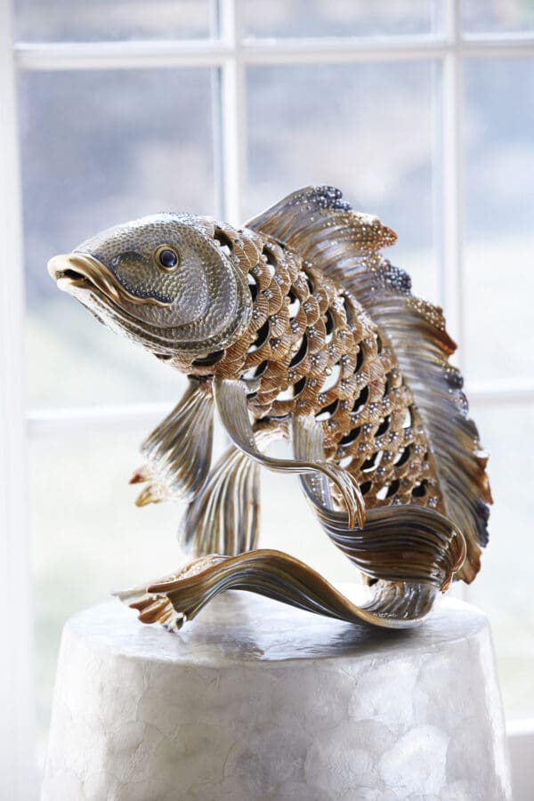 Jay Strongwater Asagi Koi Fish Figurine