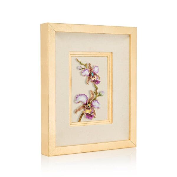 Jay Strongwater Julia Orchid Wall Art
