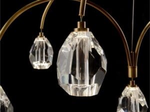 John Richard Faceted Cut Crystal Chandelier1