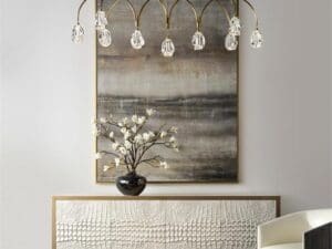 John Richard Faceted Cut Crystal Chandelier2