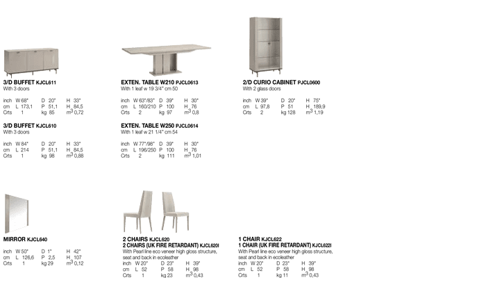 Claire Modern Dining set by ALF Group | Made in Italy