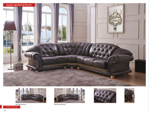 ESF Apolo Brown Sectional