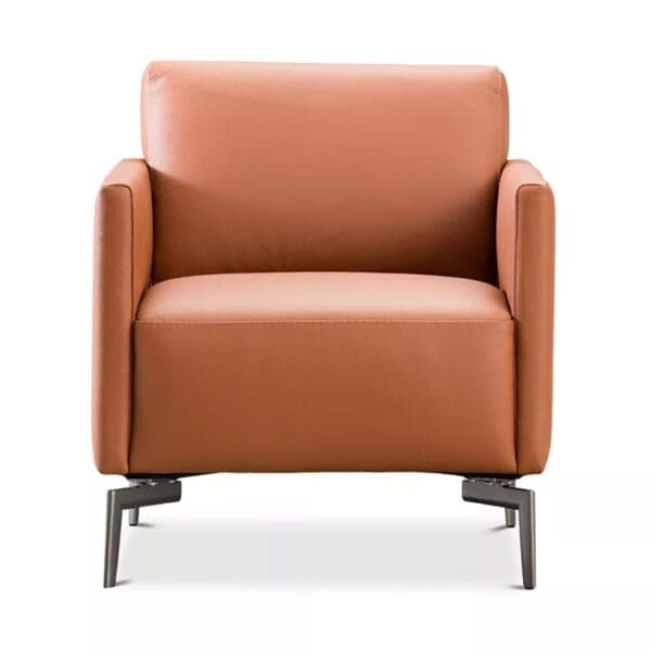 Nicoletti Orange Leather Chair