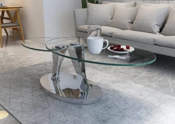 Chintaly Dual Glass Cocktail Table