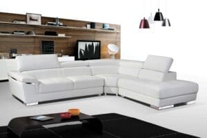 ESF 2383 White Sectional