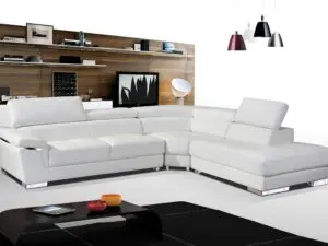 ESF 2383 White Sectional