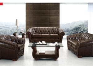ESF 262 Full Leather Living Room Set