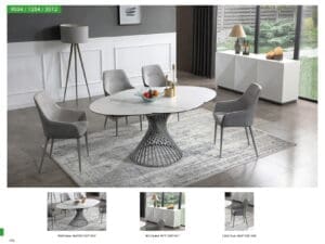 ESF 9034 Marble Dining Table0