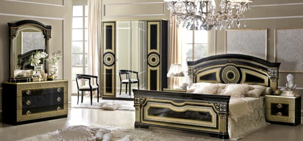 ESF Aida Black Bedroom Collection