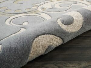 Contour CON09 Silver Rug1