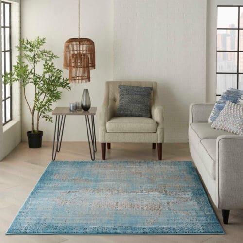 Karma KRM01 Blue Rug