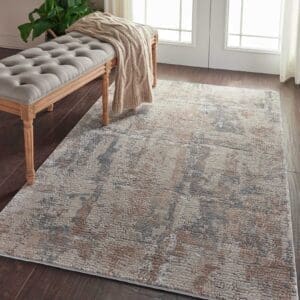 Rustic Textures RUS06 Beige Grey Rug