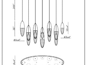 Ecrou 12 Light Chandelier3
