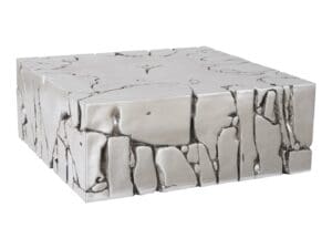 Chunk Square Silver Coffee Table