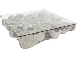 Square Root Silver Cast Coffee Table3