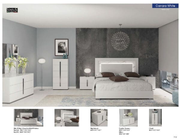 Carrara White Bedroom