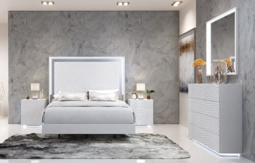 Wave Bedroom White