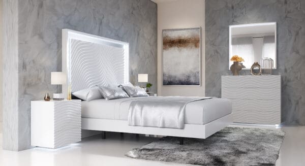 Wave Bedroom White