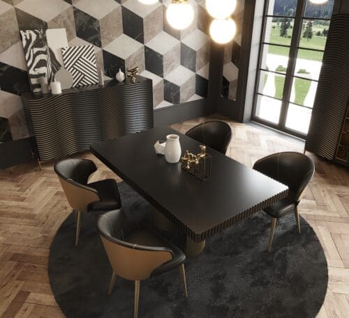 ESF Wave Dark Dining Set