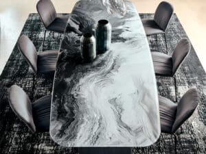 Stratos Crystalart Dining Table2