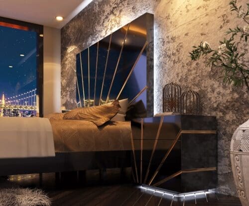 Oro Black Bedroom