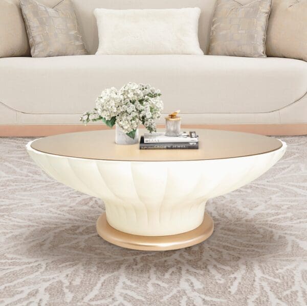 Michael Amini Round Cocktail Table