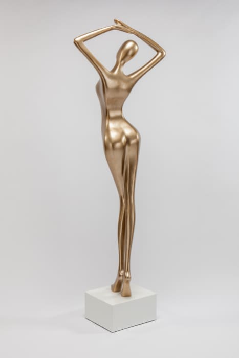 Artmax Floor Cheer Gold Sculpture