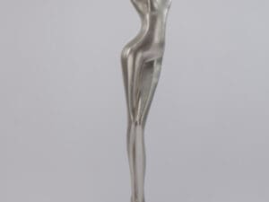 Artmax Floor Cheer Silver Sculpture1