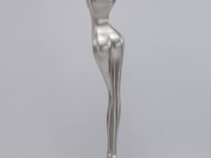 Artmax Floor Cheer Silver Sculpture2