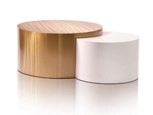 Metall Furniture Drum Duo Coffee Table
