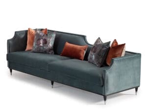 La Francaise Mansion Sofa Azure Black3