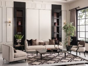 La Francaise Mansion Sofa Cafe Black3