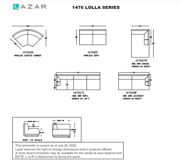 Lazar Lolla Sectional